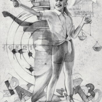 Peinture intitulée ".jpg" par Georgij Inesin (Georgy Ineshin Georgij Inesin), Œuvre d'art originale