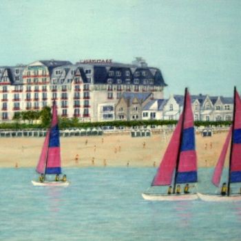 Peinture intitulée "La Baule 44 France" par Lebreton-Hays, Œuvre d'art originale, Huile