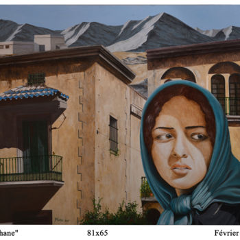 Peinture intitulée "Afghane." par Plumerand Frédéric, Œuvre d'art originale, Huile