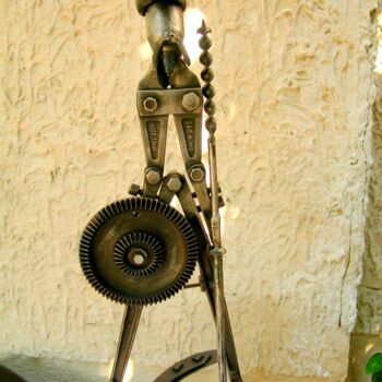 Sculpture intitulée "DON QUICHOTTE DE LA…" par Gerard Lami, Œuvre d'art originale, Métaux