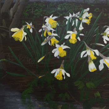 Painting titled "Pseudonarcissus" by Jesse Waugh, Original Artwork, Oil