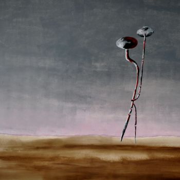 Peinture intitulée "Pas de deux" par Franck Simon, Œuvre d'art originale, Acrylique