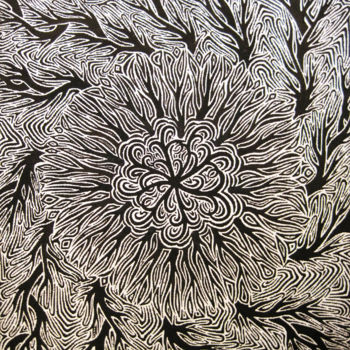 Malerei mit dem Titel "Intrigue" von Jonathan Pradillon, Original-Kunstwerk, Acryl Auf Holzplatte montiert