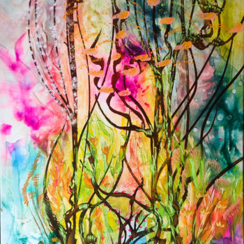 「Improbables rancont…」というタイトルの絵画 Valerie Nunesによって, オリジナルのアートワーク, オイル