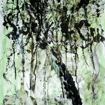 Drawing titled "Abstraction musical…" by Brigitte Mathé (MBL), Original Artwork, Ink