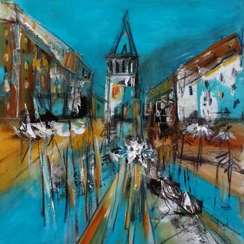 Peinture intitulée "Italiana certamente" par Muriel Cayet, Œuvre d'art originale, Acrylique