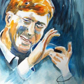 绘画 标题为“Bill Gates” 由Isabelle Reygaerts, 原创艺术品, 丙烯