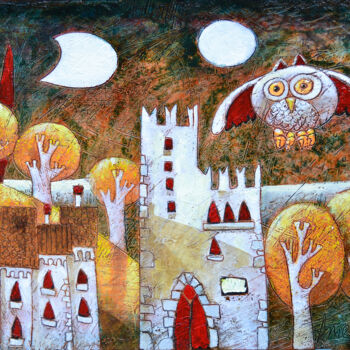 Painting titled "az-061-50x70-2.jpg" by Franco Anselmi, Original Artwork