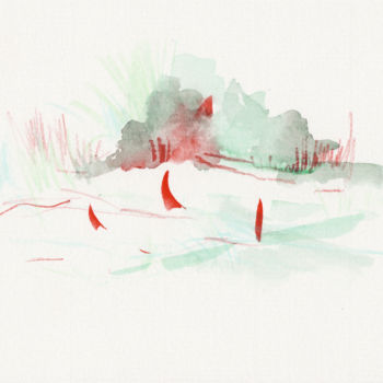 Drawing titled "germination-5.jpg" by Bob Clement, Original Artwork
