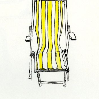 Σχέδιο με τίτλο "chaise-longue-1.jpg" από Bob Clement, Αυθεντικά έργα τέχνης, Μελάνι