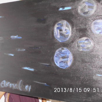 Peinture intitulée "black-is-blue.jpg" par Lm Arnal, Œuvre d'art originale