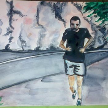 Peinture intitulée "20150610-the-challe…" par Lm Arnal, Œuvre d'art originale, Aquarelle