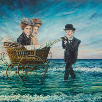 Painting titled "СОН МИСТЕРА НОББСА…" by Sergey Shenderovsky, Original Artwork, Oil