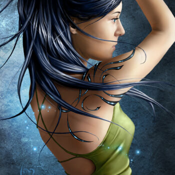 Digital Arts titled "Tribal" by Benjamin Friess, Original Artwork, Digital Painting