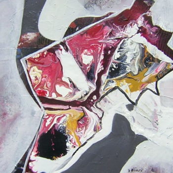 Pintura titulada "Le transporteur de…" por Sylvie Oliveri, Obra de arte original, Acrílico