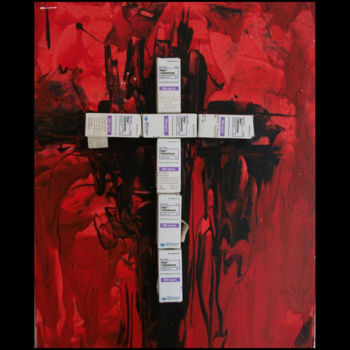 Painting titled "22-2010-testosteron…" by Steve Beck, Original Artwork