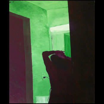 Ζωγραφική με τίτλο "1-miami-motel-120x1…" από Steve Beck, Αυθεντικά έργα τέχνης