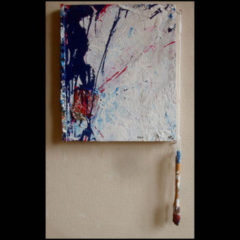Painting titled "Flag" by Steve Beck, Original Artwork, Acrylic