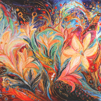 Painting titled "The Herald of  dawn" by Elena Kotliarker, Original Artwork, Acrylic