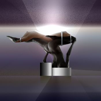 Digitale Kunst getiteld "Morning Light Sculp…" door Angelo Kerelov, Origineel Kunstwerk, 3D-modellering