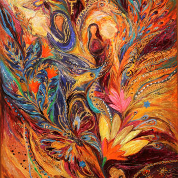 Painting titled "The women of Tanakh…" by Elena Kotliarker, Original Artwork, Acrylic
