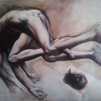 Pintura intitulada "CORPS ET AME 1/ Acr…" por Claude Duvauchelle, Obras de arte originais, Acrílico