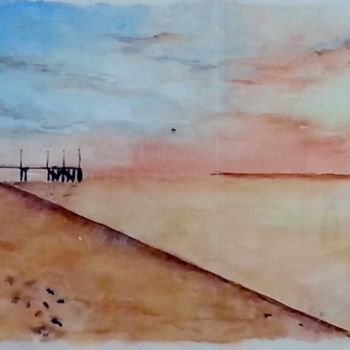 Peinture intitulée "A 24 - SERENITE" par Dany Champeme, Œuvre d'art originale, Aquarelle