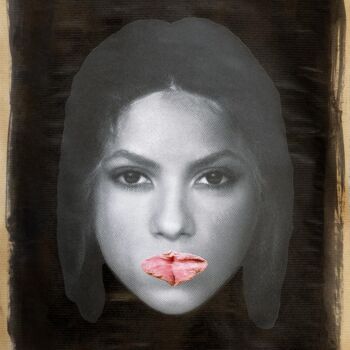 Collagen mit dem Titel "the sounding of the…" von Benna G. Maris, Original-Kunstwerk, Collagen