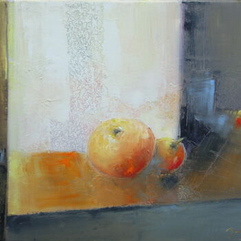 Painting titled "Couleur automne" by Maryline Mercier, Original Artwork, Oil