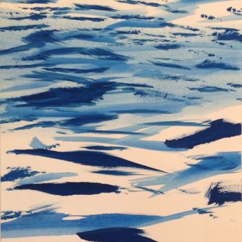 「Sea and Meditation」というタイトルの絵画 Sebastian Olivier Burckhardtによって, オリジナルのアートワーク, アクリル