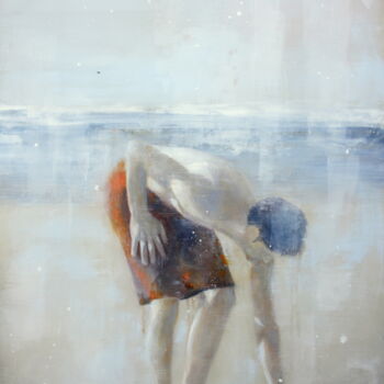 Painting titled "Pépite Oh!!!" by Maryline Mercier, Original Artwork, Oil
