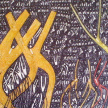 Drawing titled "alive" by Michael Fitzgerald, Original Artwork, Ballpoint pen