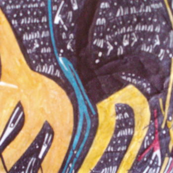 Drawing titled "northern soul 1" by Michael Fitzgerald, Original Artwork, Ballpoint pen