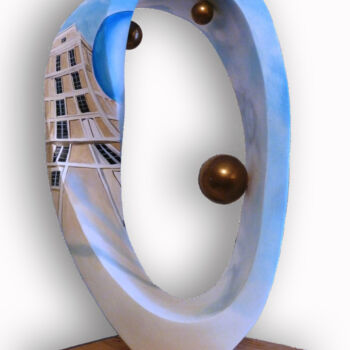 Sculpture intitulée "momabus." par Manu Surreabulliste, Œuvre d'art originale, Plâtre
