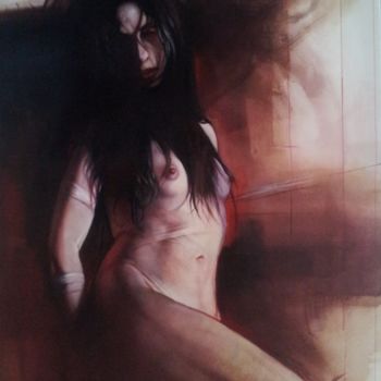 STEPHANEE la REBELLE ALIENEE- Etat II- 116x89cm