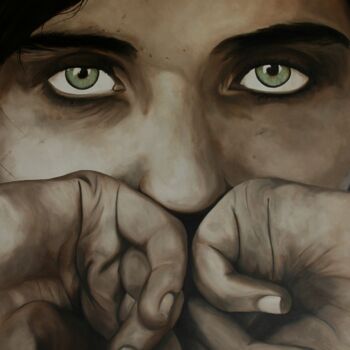 Painting titled "Speak no evil" by Peter Seminck, Original Artwork, Oil