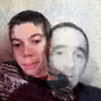 Digitale Kunst getiteld "Father & Son" door Angelo Kerelov, Origineel Kunstwerk, Digitaal Schilderwerk
