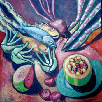 Peinture intitulée "Nature-morte II, St…" par Hélène Py, Œuvre d'art originale, Acrylique