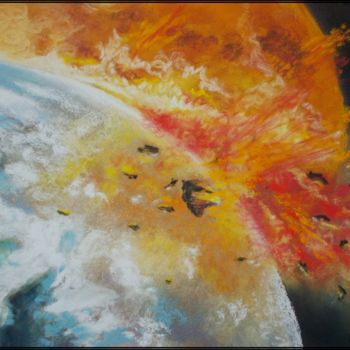 Peinture intitulée "61-noir.jpg" par Murielle Léger, Œuvre d'art originale, Autre