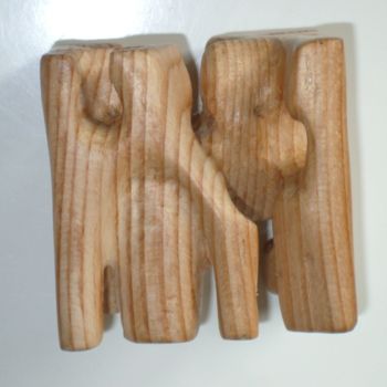 Sculpture intitulée "sapin en palette" par Evelyne Hervé, Œuvre d'art originale, Bois