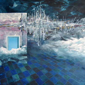 绘画 标题为“Transmutação II” 由Vitor Moinhos, 原创艺术品, 丙烯