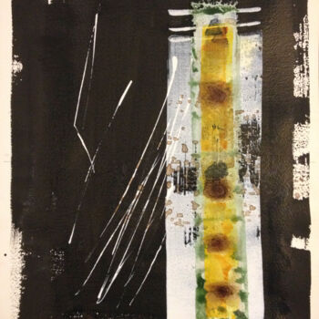 Drawing titled "LE VENT SORT DU FEU" by Anne-Michelle Vrillet (Mina), Original Artwork, Ink