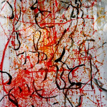 제목이 "Abstraction musical…"인 그림 Brigitte Mathé (MBL)로, 원작, 잉크
