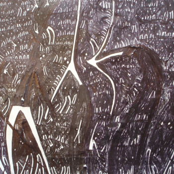 Drawing titled "Ibiza" by Michael Fitzgerald, Original Artwork, Ink