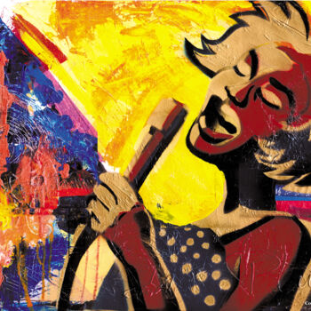 Painting titled "i-sings-da-blues-hi…" by Everett Spruill, Original Artwork