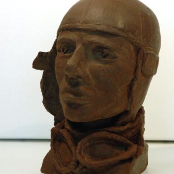 Sculpture titled "Charles" by Anthony Franzmann, Original Artwork, Terra cotta