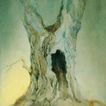 Peinture intitulée "THE CREATION" par Suddha Sama, Œuvre d'art originale, Aquarelle