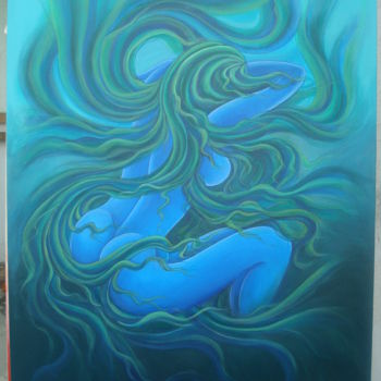 Peinture intitulée "INTROSPECTION" par Suddha Sama, Œuvre d'art originale, Acrylique