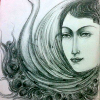 Drawing titled "A STATE OF PLEASURE" by Suddha Sama, Original Artwork, Pencil
