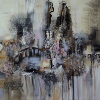 Malerei mit dem Titel "Un état de poésie" von Muriel Cayet, Original-Kunstwerk, Acryl